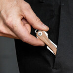 KeySmart Leather Compact Key Holder // Gold