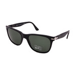 Persol // Men's PO3291S 95/31 Sunglasses III // Black + Green