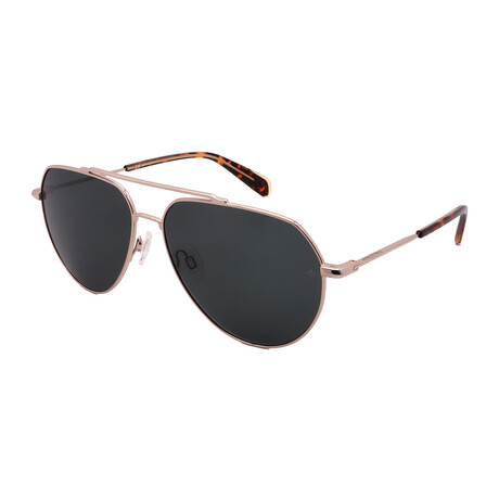 Rag & Bone // Men's Aviator Sunglasses // Gold + Green