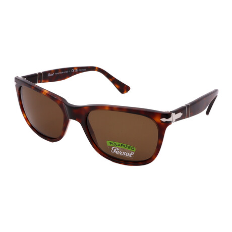 Persol // Men's PO3291S 24/57 Sunglasses // Havana + Brown