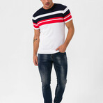 Reinaldo Pullover // White + Navy (S)