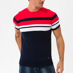 Reinaldo Pullover // Navy + Red (S)