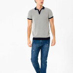 Moreno Pullover // Navy + Beige (S)