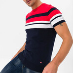 Reinaldo Pullover // Navy + Red (S)