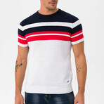 Reinaldo Pullover // White + Navy (S)