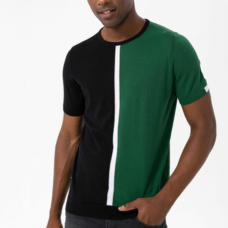 Héctor Pullover // Black + Green (S)