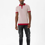 Moreno Pullover // Bordeaux + Beige (S)