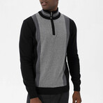 Jacobo Pullover // Black + Gray Melange (S)