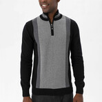 Jacobo Pullover // Black + Gray Melange (S)