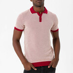 Moreno Pullover // Bordeaux + Beige (S)