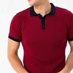 Moreno Pullover // Navy + Bordeaux (S)