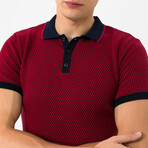 Moreno Pullover // Navy + Bordeaux (S)