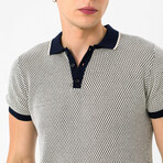 Moreno Pullover // Navy + Beige (S)