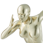 Woman Sculpture Wall Runner // 20" // Gold