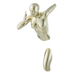 Woman Sculpture Wall Runner // 20" // Gold