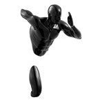 Man Sculpture Wall Runner // 20" // Black