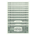 1974 $1 U.S. Federal Reserve Notes // 12 District Set ABCDEFGHIJKL // Deluxe Collector's Pouch