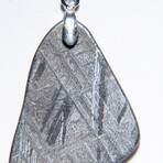 Genuine Natural Muonionalusta Meteorite Pendant with 18" Sterling Silver Chain // 11.9g