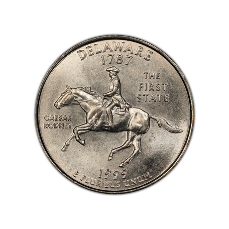 $1000 US Mint Canvas Bag // 1999 Washington State Quarter // Delaware Design // Uncirculated Condition