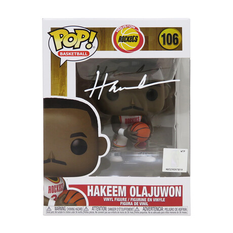 Hakeem Olajuwon // Signed Houston Rockets Funko Pop Doll // #106