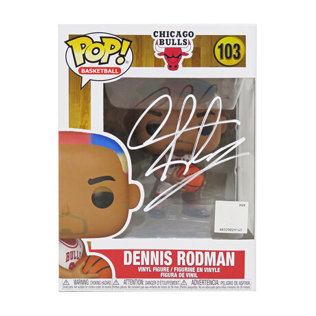 Dennis Rodman // Signed Chicago Bulls Funko Pop Doll // #103