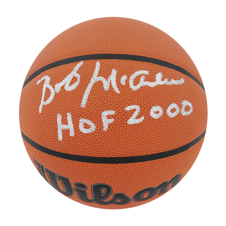Bob McAdoo Signed Wilson Indoor/Outdoor NBA Basketball w/HOF 2000