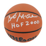 Bob McAdoo // Signed Wilson Indoor/Outdoor NBA Basketball w/HOF 2000
