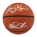 Larry Bird & Magic Johnson // Dual Signed Wilson Indoor/Outdoor NBA Basketball