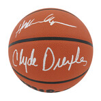 Hakeem Olajuwon & Clyde Drexler // Dual Signed Wilson Indoor/Outdoor NBA Basketball