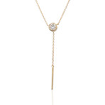 Fine Jewelry // 14K Yellow Gold Diamond Necklace // 18" // New