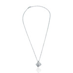 Estate 18K White Gold Diamond Necklace // 18" // New