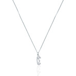 Visconti // 18K White Gold Diamond Water Horse Charm Pendant // Pendant Only // New