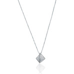 Estate 18K White Gold Diamond Necklace // 18" // New