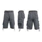 Cotton Cargo Shorts // Light Gray (38)