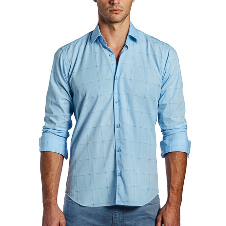 Freddie Men's Long Sleeve Shirt // Light Blue (S)