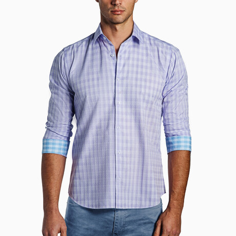 Manny Men's Long Sleeve Shirt // Lavender (S)