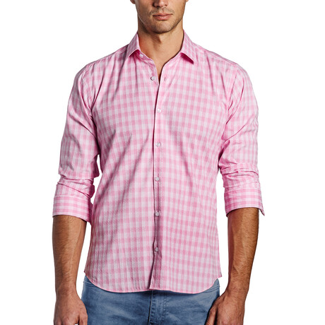 Jensen Men's Long Sleeve Shirt // Pink (S)