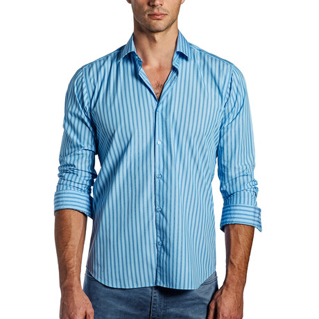 Nico Men's Long Sleeve Shirt // Blue (S)