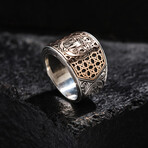 Anchor Design Silver Ring // Oxidized Silver (9)
