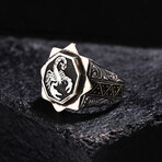 Scopion Design Silver Ring // Oxidized Silver (9)