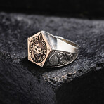 Zeus Pentagon Ring // Oxidized Silver (9)