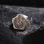 Zeus Pentagon Ring // Oxidized Silver (9)