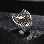 Musician Silver Design Ring // Oxidized Silver (9)