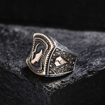 Musician Silver Design Ring // Oxidized Silver (9)