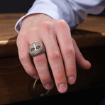 Tree of Life Design Ring // Oxidized Silver (10)