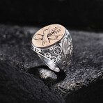 Guitar Design Silver Ring // Oxidized Silver (9)