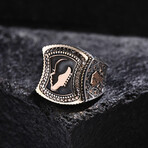 Musician Silver Design Ring // Oxidized Silver (9)