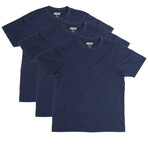 3-Pack Quick Dry Short Sleeve Pocket Tee // Dark Navy (XL)
