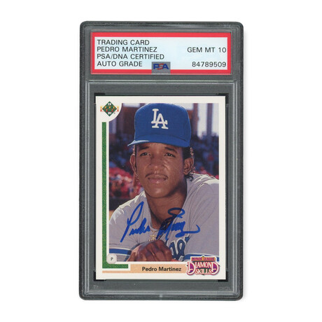 Pedro Martinez // 1991 Upper Deck // Autographed // Rookie Card // PSA 10 Gem Mint