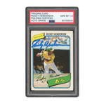 Ricky Henderson // 1980 Topps // Autographed // Rookie Card // PSA 10 Gem Mint